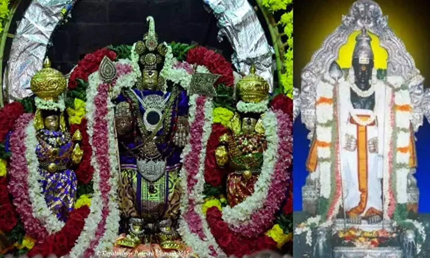 ஆஜானுபாகு உருவத்தில் கம்பீரமாக காட்சியளிக்கும் மூலவர்