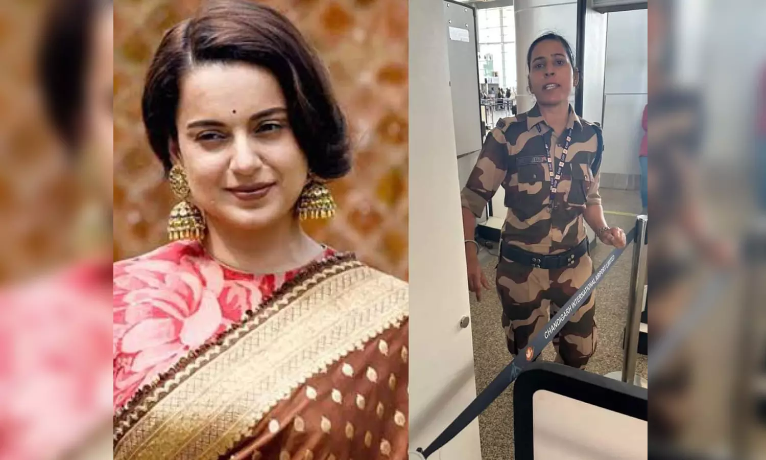 கங்கனா ரனாவத் கன்னத்தில் அறைந்த பெண் கான்ஸ்டபிள்- விமான நிலையத்தில் பரபரப்பு