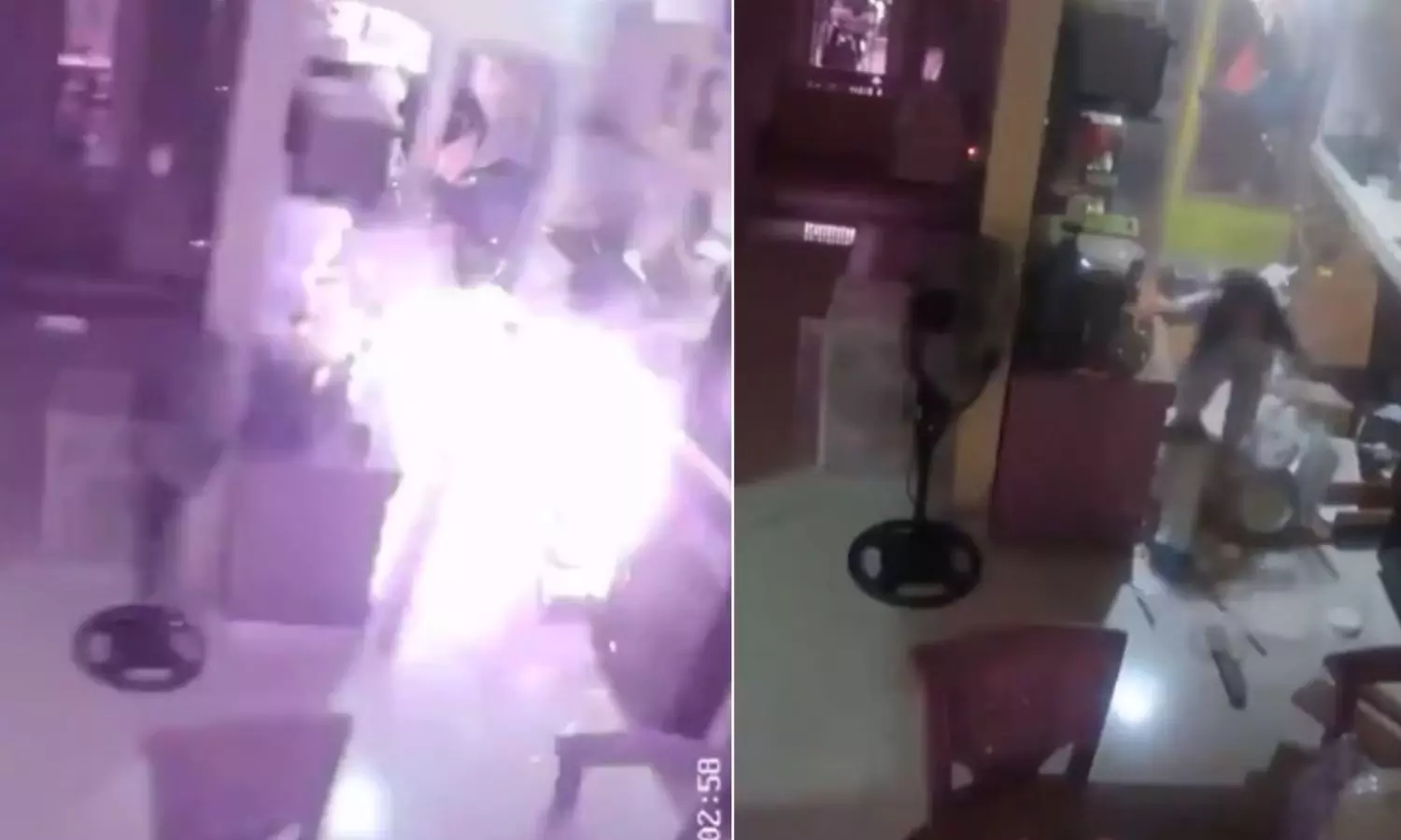 வெடித்துச் சிதறிய LPG சிலிண்டர்.. அலறியடித்த பெண் - அதிர்ச்சி வீடியோ