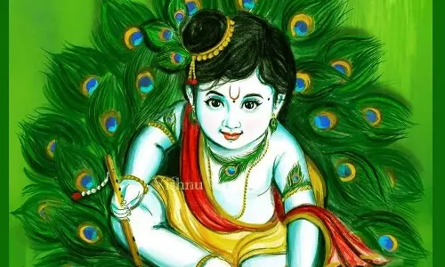 கிருஷ்ணனுக்கு தலையில் மயில் இறகு கிரீடம் ஏன்?