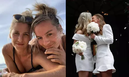 நீண்ட கால காதலியை கரம் பிடித்த இங்கிலாந்து கிரிக்கெட் வீராங்கனை- வைரலாகும் புகைப்படம்