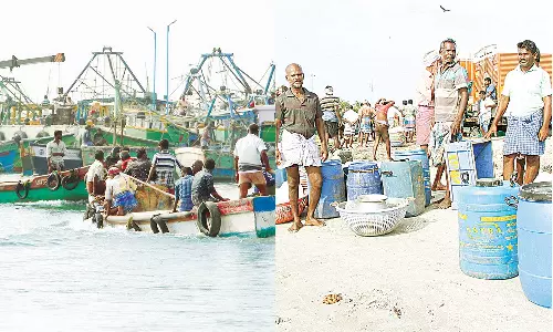 மீன்பிடி தடைகாலம் இன்று நள்ளிரவு நிறைவு- கடலுக்கு செல்ல ஆயத்தமாகி வரும் ராமேசுவரம் மீனவர்கள்