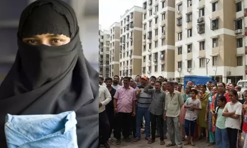 முஸ்லீம் பெண்ணுக்கு எதிராக போராட்டம் நடத்தும் 461 குடும்பங்கள்.. பின்னணி என்ன?