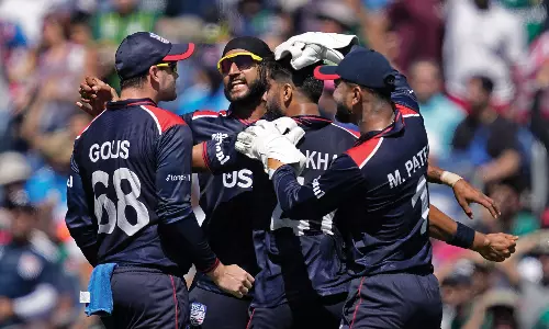 டி20 உலகக்கோப்பை: பாகிஸ்தானை வெளியேற்றி சூப்பர் 8 சுற்றுக்கு முன்னேறியது அமெரிக்கா