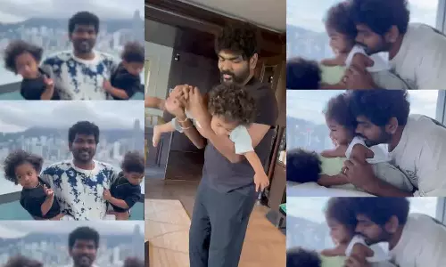தந்தையர் தினம்: மகன்களுடன் விக்னேஷ் சிவன் கொஞ்சி விளையாடும் வீடியோவை பகிர்ந்த நயன்தாரா