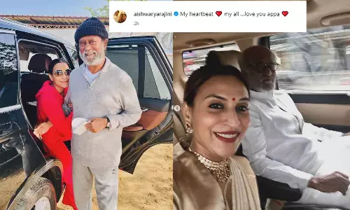 என் இதயத்துடிப்பே: ஐஸ்வர்யா ரஜினிகாந்தின் தந்தையர் தின பதிவு