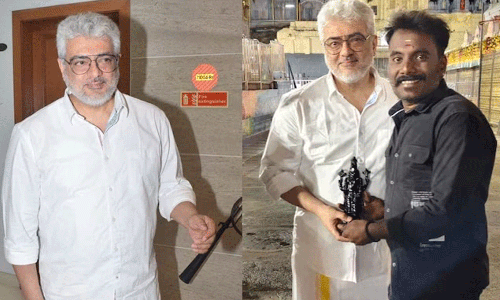 திருப்பதி கோயிலில் சாமி தரிசனம் செய்த அஜித்குமார்