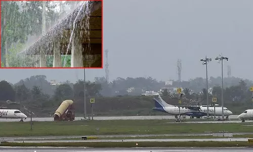 சென்னையில் கனமழை- விமான சேவை பாதிப்பு