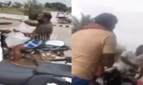 டூ-வீலர் மூலம் டோர் டெலிவரி செய்யப்படும் கள்ளச்சாராயம்- வீடியோ