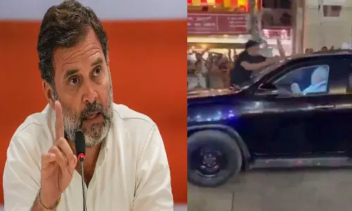 பிரதமர் மோடி கான்வாய் மீது செருப்பு வீசிய சம்பவம் கண்டிக்கத்தக்கது - ராகுல்காந்தி