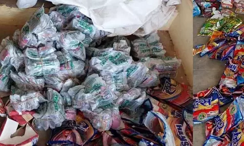 பேக்கரி கடையில் தடை செய்யப்பட்ட 305 கிலோ குட்கா-புகையிலை பொருட்கள் பறிமுதல்