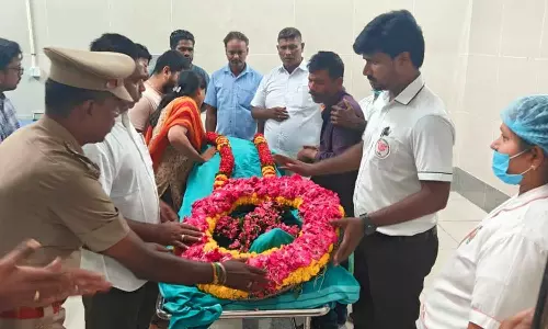 விபத்தில் மூளைச்சாவு அடைந்த பெண்ணின் உடல் உறுப்புகள் தானம்