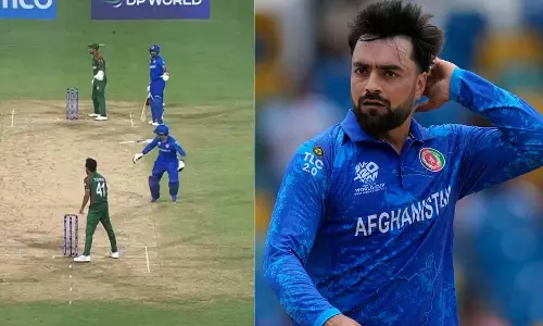 கோபத்தில் பேட்டை தூக்கி எறிந்த ரஷித்கான் - வைரலாகும் வீடியோ