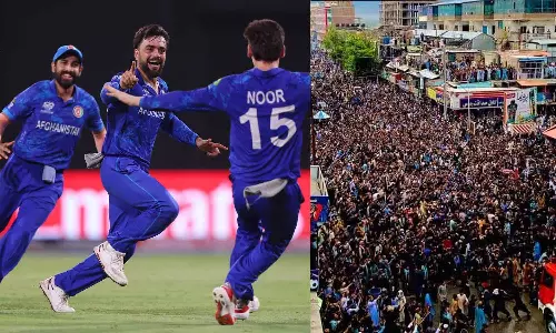 முதல் முறையாக அரையிறுதிக்கு தகுதி.. கொண்டாடி தீர்த்த ஆப்கன் ரசிகர்கள்.. வைரல் வீடியோ