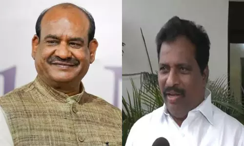 சபாநாயகர் பதவிக்கு பா.ஜனதா-காங்கிரஸ் இடையே நேரடி போட்டி: ஓம்பிர்லா-சுரேஷ் வேட்புமனு தாக்கல்