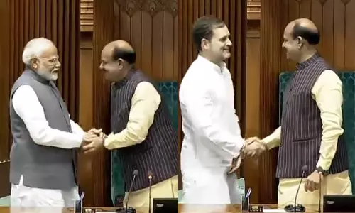 மக்களவை சபாநாயகருக்கு பிரதமர் மோடி, ராகுல் காந்தி வாழ்த்து