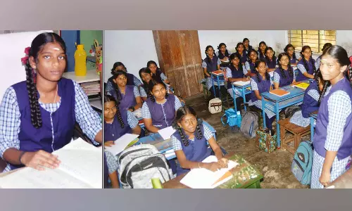 ராட்சசி பட பாணியில் அரசு பள்ளியில் ஒரு நாள் தலைமை ஆசிரியராக பணியாற்றிய மாணவி