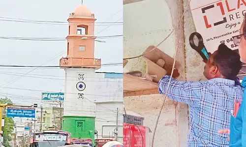 மயிலாடுதுறை மணிக்கூண்டுக்கு வெடிகுண்டு மிரட்டல்-  போலீசார் தீவிர சோதனை