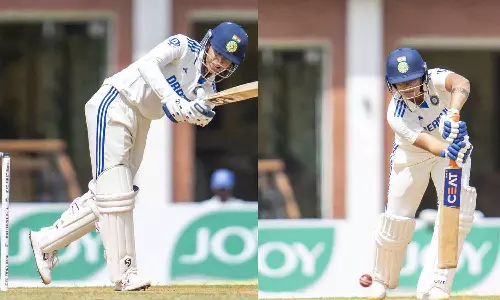 அரை சதம் விளாசிய மந்தனா- ஷபாலி: முதல் நாள் உணவு இடைவேளை வரை இந்தியா 130 ரன்கள் குவிப்பு