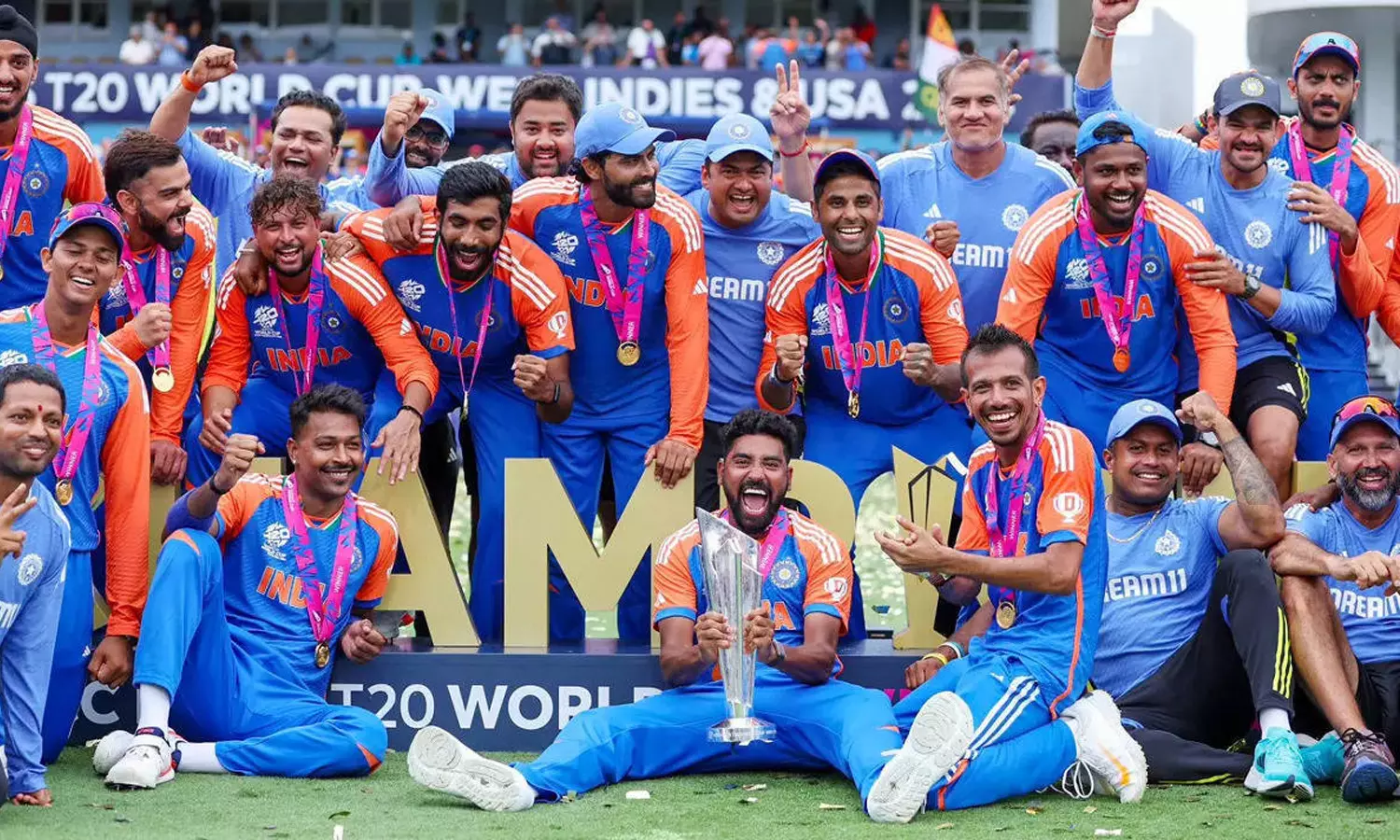 20 ஓவர் உலக கோப்பை வென்ற இந்திய அணிக்கு ரூ.125 கோடி பரிசுத்தொகை அறிவிப்பு