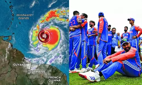 கரீபியன் தீவுகளில் புயல் எச்சரிக்கை: இந்திய வீரர்கள் நாடு திரும்புவதில் தாமதம்
