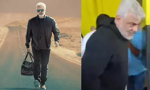 விடாமுயற்சி படப்பிடிப்பை முடித்துக் கொண்டு சென்னை திரும்பிய அஜித் குமார் - வீடியோ