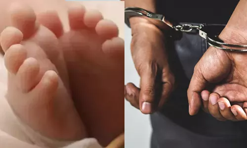 கல்லூரி கழிவறையில் குழந்தை பெற்ற மாணவி- வாலிபர் கைது