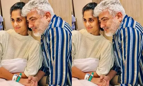 மருத்துவமனையில் ஷாலினியை அக்கறையுடன் கவனித்து கொள்ளும் அஜித்குமார்