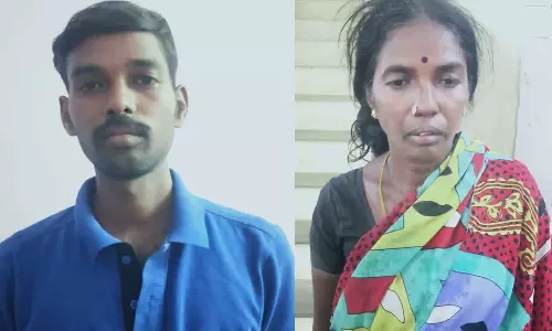 மூதாட்டியை கொலை செய்த பேரன், மருமகள் கைது