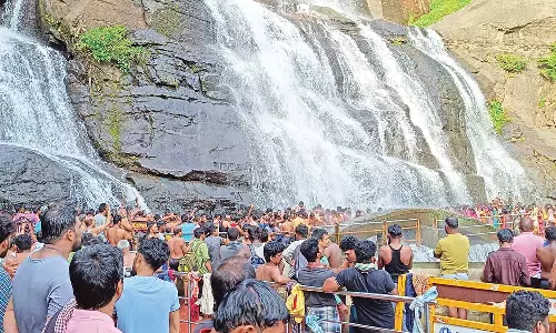 குளுகுளு சீசன் நிலவுகிறது: குற்றாலம் அருவிகளில் குளிக்க குவிந்த சுற்றுலா பயணிகள்