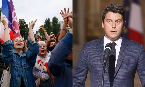 பிரான்ஸில் தொங்கு பாராளுமன்றம் .. அதிக இடங்களைக் கைப்பற்றிய  இடதுசாரி கூட்டணி- பிரதம மந்திரி ராஜினாமா