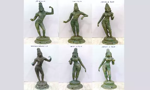 வெளிநாடுகளுக்கு கடத்த முயன்ற ரூ.22 கோடி மதிப்பிலான 6 சாமி சிலைகள் பறிமுதல்- 3 பேர் கைது