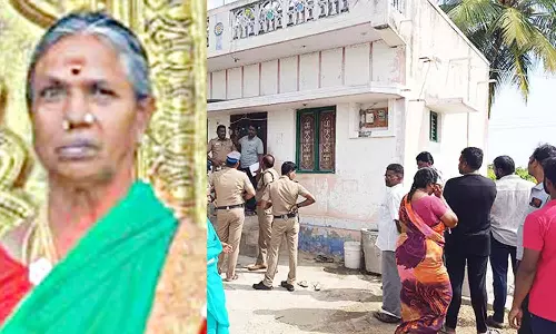 வீட்டில் தனியாக இருந்த மூதாட்டி கழுத்தை அறுத்து கொலை- நகைகள் கொள்ளை