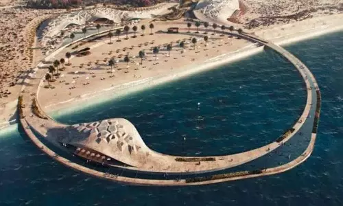 துபாயில் பிரம்மாண்டமாக தயாராகும் கடற்கரை