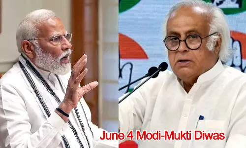 ஜூன் 4 மோடி விடுவிக்கப்பட்ட தினம்: காங்கிரஸ் பதிலடி