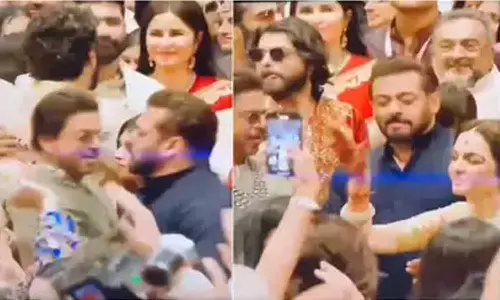 நீடா அம்பானியுடன் இணைந்து நடனமாடிய ஷாருக்கான், சல்மான்கான் - வீடியோ