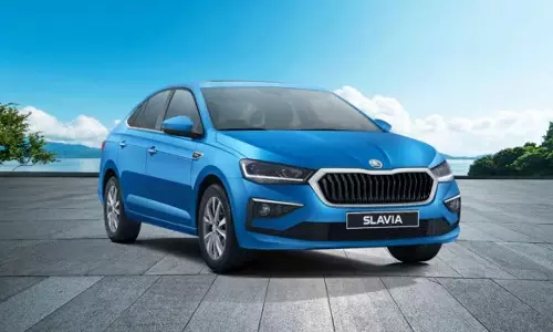 இந்திய வெளியீட்டுக்கு ரெடியாகும் ஸ்கோடா ஸ்லேவியா பேஸ்லிப்ட்