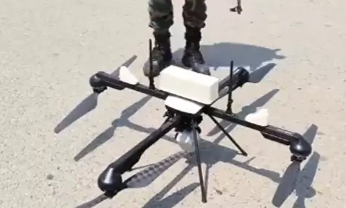 ஜம்மு காஷ்மீர் எல்லை கண்காணிப்பில் அதி நவீன ட்ரோன்- வீடியோ