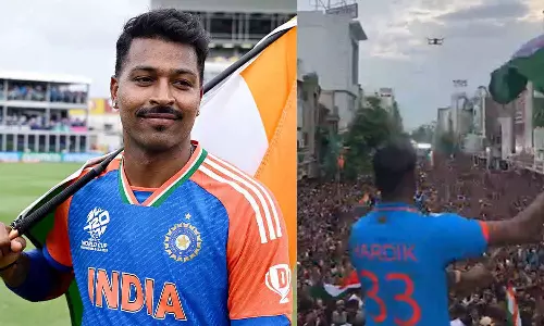 சொந்த ஊரில் ஹர்திக் பாண்ட்யாவுக்கு பிரம்மாண்ட வரவேற்பு- வைரல் வீடியோ