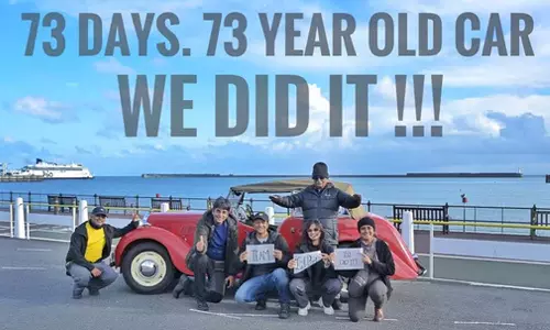 குஜராத்தில் இருந்து லண்டனுக்கு பழைய காரில் 2½ மாதம் பயணம் செய்த குடும்பத்தினர்- வீடியோ