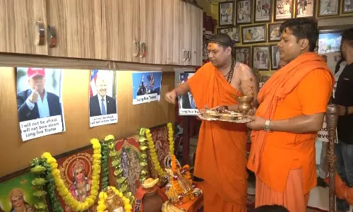 டிரம்ப்-க்கு எதுவும் ஆகக்கூடாது.. யாகம் வளர்த்து சிறப்பு பூஜை செய்த இந்து அமைப்பினர்