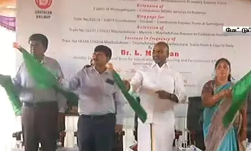 மேட்டுப்பாளையம் - தூத்துக்குடி இடையே புதிய ரெயில் சேவை: எல்.முருகன் தொடங்கி வைத்தார்