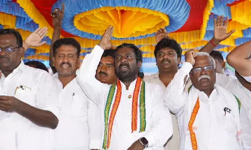 இலங்கை கடற்படையை கண்டித்து கண்டன ஆர்ப்பாட்டம்- விஜய் வசந்த் எம்.பி. பங்கேற்பு