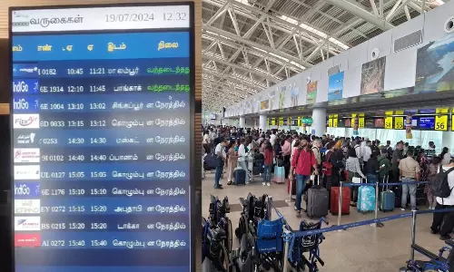 சென்னையில் 20க்கும் மேற்பட்ட விமானங்கள் தாமதம்- 8 விமானங்கள் ரத்து