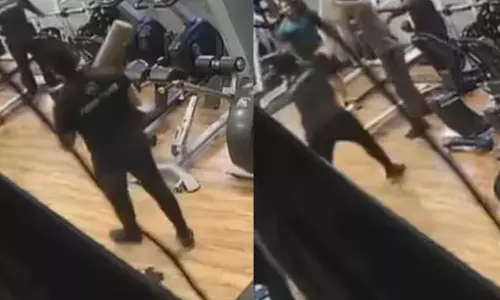 ஜிம்மில் காமெடி செய்த வாலிபரை கட்டையால் தாக்கிய பயிற்சியாளர்