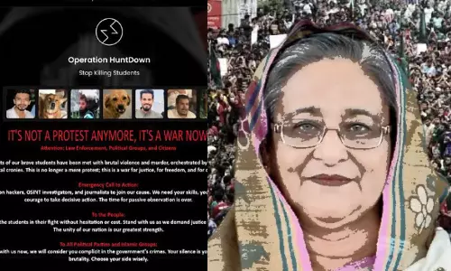 HACKED: இனிமேல் இது போர்.. பிரதமர் அலுவலகம்- காவல்துறை இணையதளங்களை முடக்கிய போராட்டக்காரர்கள்