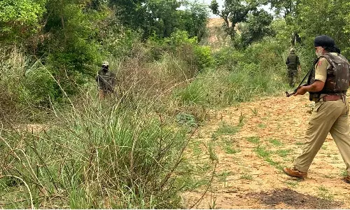 சர்வதேச எல்லையில் சுரங்கங்களை கண்டுபிடித்து அழிக்கும் பணியில் வீரர்கள்