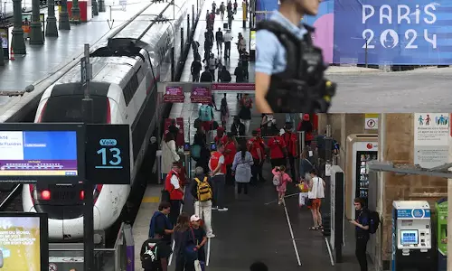 ஒலிம்பிக் விழா தொடங்கவுள்ள நிலையில் மெட்ரோ ரெயில் சேவை பாதிப்பு- நாசவேலை காரணமா?