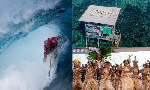 பாரிஸில் இருந்து 16,000 கி.மீ தொலைவில் நடக்கும் ஒலிம்பிக்ஸ் சர்ஃபிங் போட்டிகள்.. ஏன் தெரியுமா?