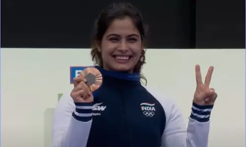 பாரீஸ் ஒலிம்பிக் துப்பாக்கி சுடுதல்: முதல் பதக்கம் வென்ற மானு பாகெர்